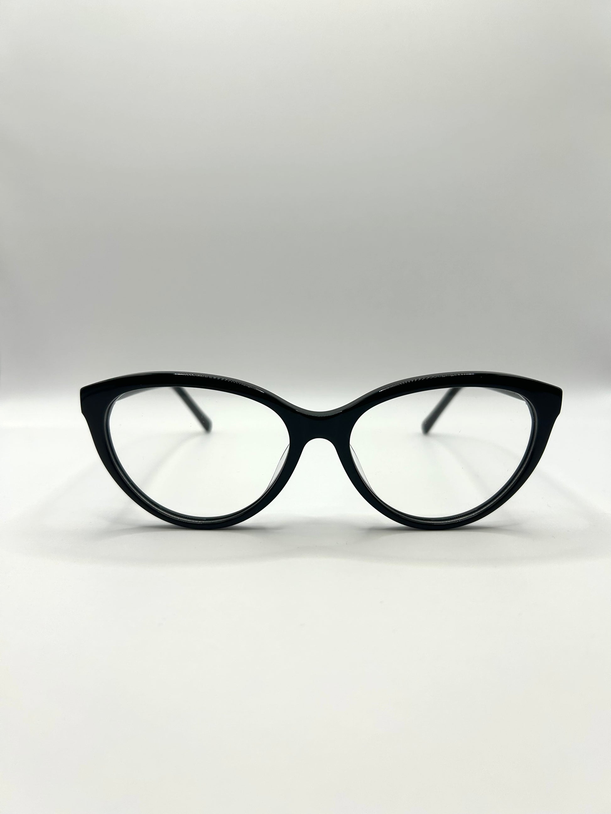 Zwarte cat-eye computerbril