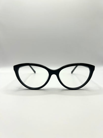 Zwarte cat-eye computerbril